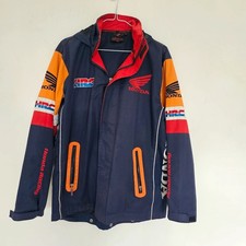 Honda HRC motorsport jacket XS mens softsheel with hood navy