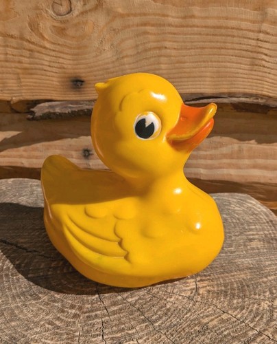 Vintage large yellow plastic - large,