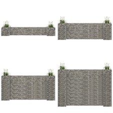 Shaped gabion planter - h-shaped,