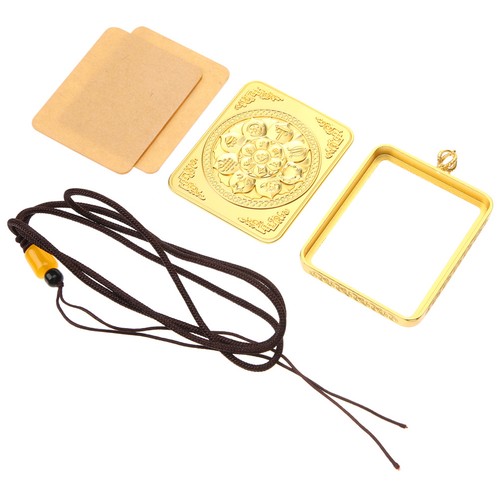 Glass locket pendant - glass,
