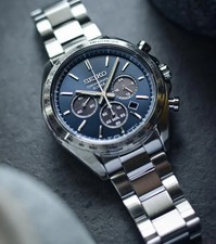 Seiko Selection SBPY163 | Solar Chronograph Watch | Blue Dial | JDM