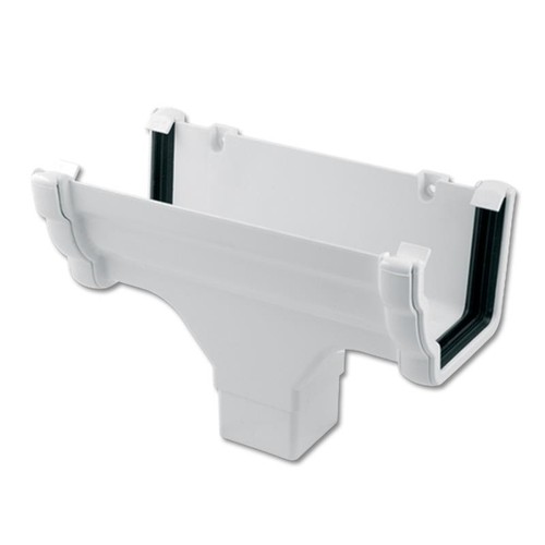 Ron1 white ogee gutter - white, run