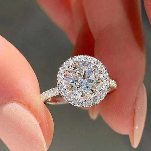 84ct round cut lab - 3.84ct,