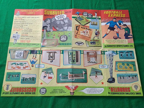 Subbuteo catalogue 1972 1973 - subbuteo, 1972-1973