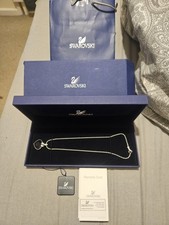 Genuine Swarovski Silver Purple Tanzanite Heart Necklace RRP £99