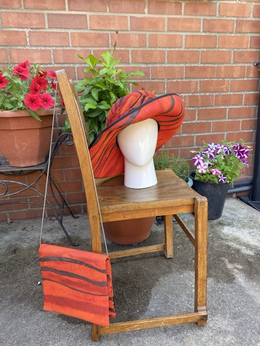 Vintage zebra design hat - hat, with