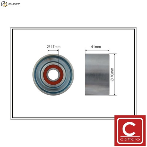 Tensioner pulley vribbed belt - pulley,