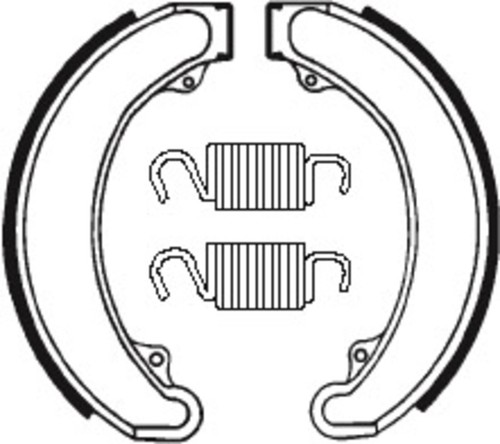 Tecnium brake shoes ba071 - brake,