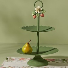 Cake Stand 2 Tier Strawberry