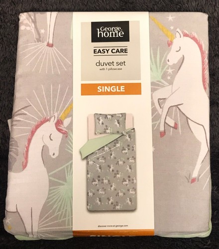 George single unicorn duvet - george,
