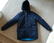 Boys Kids BlueZoo Navy Blue Padded Jacket Age 9-10 Yrs Winter Warm Used