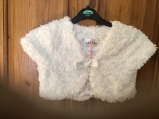 6-8y Child's Cream Faux Fur