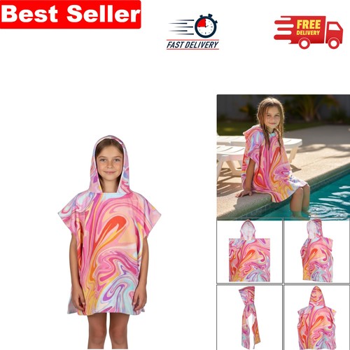 Quick dry hooded towel poncho - dry,