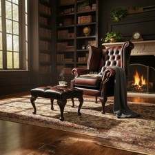 Italian leather chair - italian,