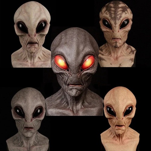 Halloween alien skull latex - alien,