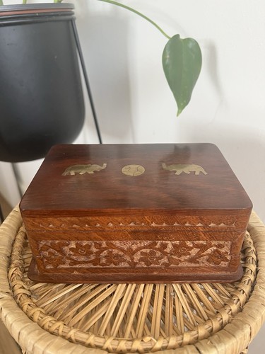 Vintage indian carved - indian,