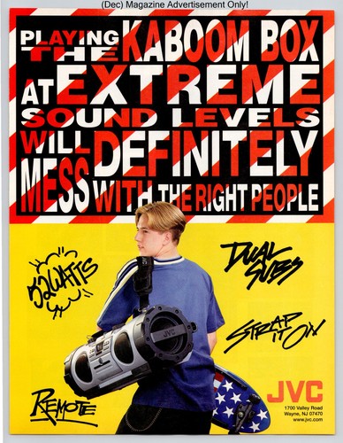Jvc kaboom box portable - kaboom, stereo