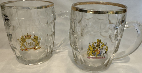 Pair 1953 coronation glass - pair, of