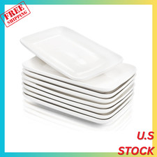 8 Pieces Rectangular Plates 8