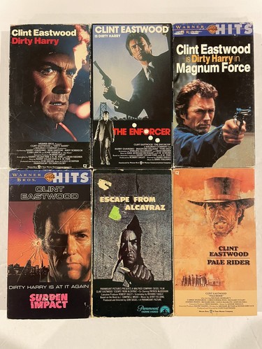 Clint eastwood vhs lot 6 - clint,