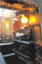 Corner of a Narrow Boat cabin Postcard unused VGC