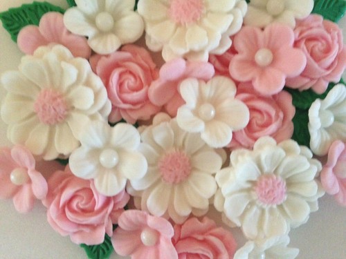 Pink and white - and,