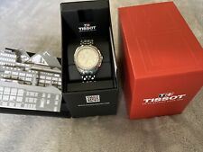 TISSOT PRC100 DIAMOND BEZEL CHRONOGRAPH STEEL LADIES WATCH