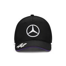 Mercedes AMG Petronas F1 Team Lewis Hamilton Baseball Cap Hat Black 2024 Kids
