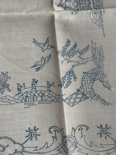 Vintage irish linen - vintage, tray