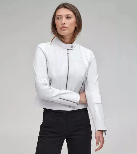 Women white lambskin - white,