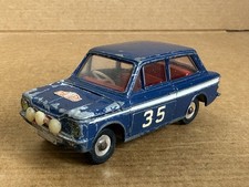 Dinky Toys Hillman Imp Rally Car, No 214, Die Cast, 1968, Blue, Restoration.