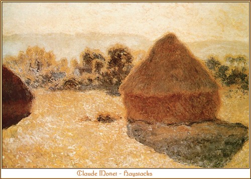 Monet haystacks poster - monet_haystacks, a1-a4