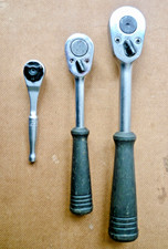 BRITOOL RATCHETS  - 1/2" -  3/8"  1/4" -   DRIVE  x  3  ITEMS