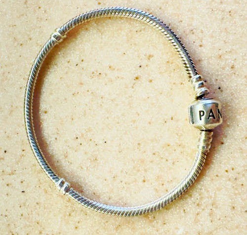 Pandora silver tone snake - silver,