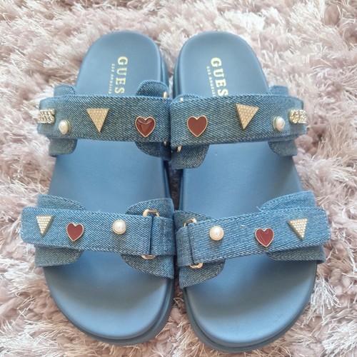 Guess womens denim sandals - guess,