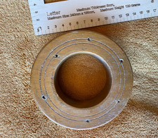 Vintage Wooden Fishing Hand Reel Line 5" 12.5cm