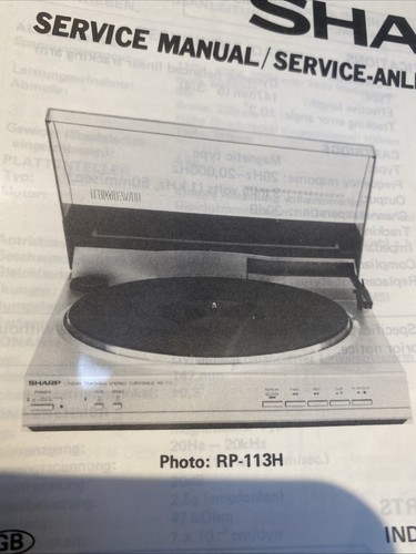 113h sharp turntable - sharp,