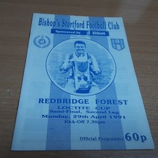 Bishop's Stortford v Redbridge Forest (Loctite Cup) 29/4/1991