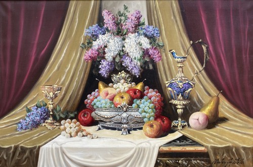 Large still life oil - large,