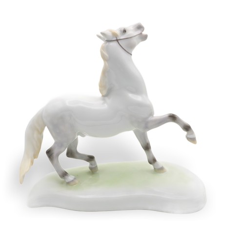 Herend horse porcelain statue - porcelain,