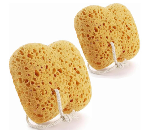 2pcs bath sponge natural sea - 2pcs,