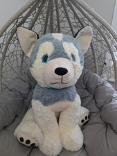 Husky 85cm Extra Large Dog Soft Cuddly Plush Animal Stuffed Toy