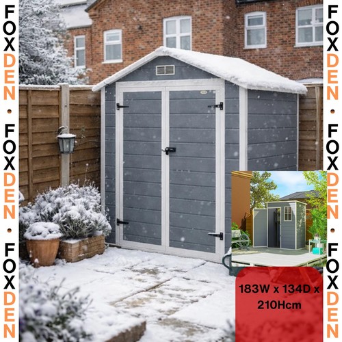 Plastic garden shed with - garden,