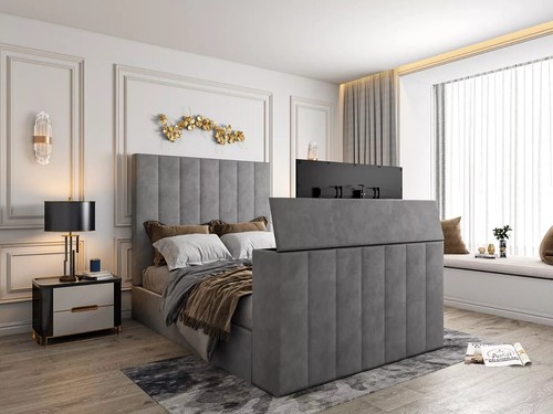 Bed frame with - tv,
