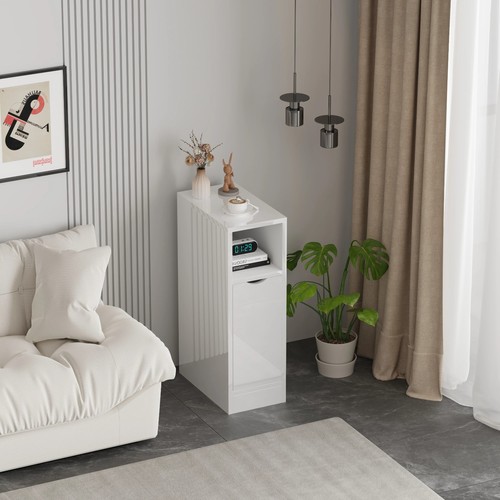 Slim tall bedside table - tall,