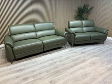 Furniture Village JUDE Style Leather 3 + 2 Seater Power Sofa Set - RRP £4,690