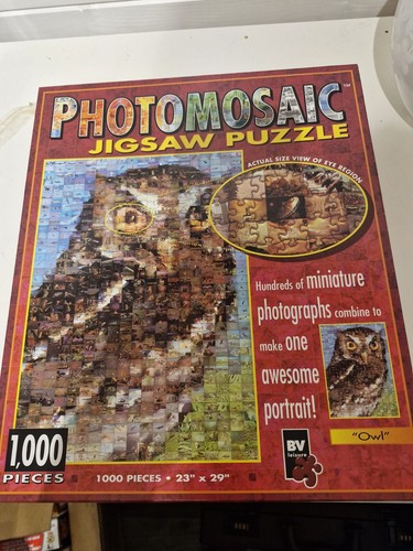 Photomosaic 1000 piece owl - photomosaic,