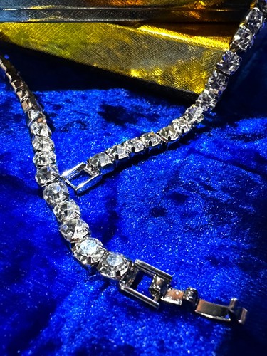 Tennis chain necklace 5mm - necklace,