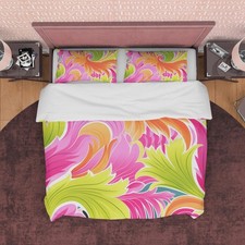 Bright Color Boho Bedding Colorful Duvet Cover Bohemian Bedroom Set, Vibrant Pin