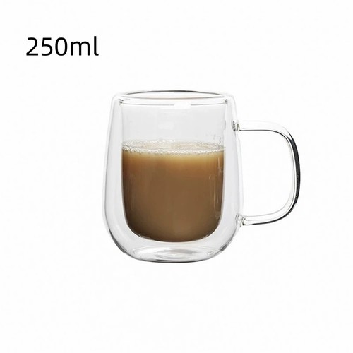 Double wall glass coffee mug - double,